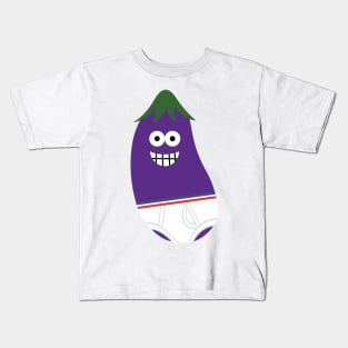 EGGPLANT IN UNDERWEAR Kids T-Shirt